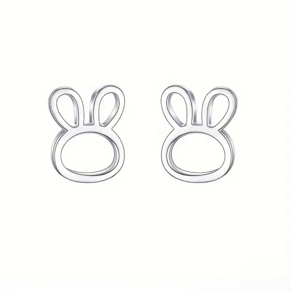 Silver Bunny Earrings